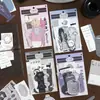 Paquete de Materiales para Pegatinas y Notas Infeel.Me - Estilo Vintage Papel de Fondo para Decoración de Diario Personal Diario para Manuscritos de Casa Antigua