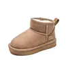Botas de Nieve de Invierno para Niños 2026, Zapatos de Algodón Bajos sin Cordones para Niños y Niñas, Zapatos Cálidos Engrosados para Niños Mayores