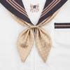 Elegante Bolinhas Nó de Peixe Dourado Sem Laço Gola de Marinheiro Floral Uniforme Versátil Fofo Novo Gravata Borboleta