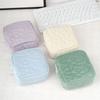 Dopamina Pana Floral Acolchado Hogar Portátil Gran Capacidad Cuadrado Pequeño Bolsa para la Menstruación Bolsa de Cosméticos