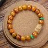 Pulsera de Hueso de Yak de Tíbet, Estilo Étnico, Cuentas Dzi, Accesorios de Turquesa, Joyería Vintage al por Mayor