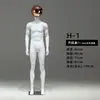 Loja de Roupas Masculinas Moda Manequim Adereços Masculino Corpo Inteiro Brilhante Galvanizado Cabeça Esférica Mannequin Vitrine Exibição Humana Falsa