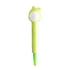 Pluma de descompresión material de protección ambiental linda pellizco pluma musical pedido privado logotipo utensilios para estudiantes pluma de gel negra 0.5mm