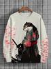 2024 Nuevo Transfronterizo Amazon Otoño Casual Sudadera Estampada en 3D Europea y Americana Jersey Cuello Redondo Suelto Sudadera de Mujer