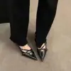 Diseño Elegante, Efecto Adelgazante, Elegancia Femenina, Comodidad de Alta Gama, Zapatos de Salón de Tacón Kitten Apuntados, Sandalias de Punta Cerrada Estilo Francés, Nuevo Modelo 2025