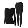 Traje Mujer Otoño e Invierno Ácido Hialurónico Cálido de Manga Larga Pantalones con Almohadilla en el Pecho Talla Grande Sujetador sin Costuras Ropa de Otoño Pantalones de Otoño
