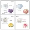 Molde de silicona para gelatina de flores, loto 3D, molde para postre, pudín, mousse de peonía, silicona de grado alimenticio
