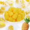 Caramelo de goma sabor melocotón piña menta pera de otoño azúcar al por mayor 3D jugo suave caramelo independiente puesto a granel
