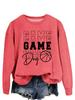Estación Independiente de Amazon Juego Día del Juego Pelota Moda Europea y Americana Versátil Casual Holgada Sudadera