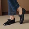 Zapatos Pequeños de Piel con Cordones de Piel de Vaca Muy Suaves, No Abrasivos, que Aumentan la Altura 2025 Zapatos de Piel Genuina de Tacón Medio para Mujer, Se Pueden Devolver Tallas Grandes y Pequeñas