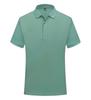 Polo de solapa de color sólido CVC de algodón de alga marina de 220 g verano alta calidad tejido perla LOGO imprimible entrega en una pieza