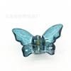 Borboleta Diamante Acrílico Estilo Coreano Pequeno Transparente Presilha de Tubarão Acessório de Cabelo Colorido para Menina Fosco