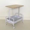 Estante de Almacenamiento Móvil de una Sola Capa Mesa de Café para Sala de Estar Mesa Lateral Simple para Sofá Estante de Almacenamiento para Mesita de Noche de Apartamento Pequeño