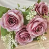 Flores Artificiales, Rosas Artificiales, Rosas para Ramo de Boda, Decoraciones Románticas de Rosas para Boda, Rosas de San Valentín