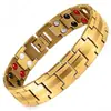Venta Caliente Europea y Americana Pulsera Magnética de Terapia Magnética Desmontable de Doble Fila Transfronteriza Venta al por Mayor Pulsera Magnética para Parejas