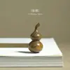 Calabaza de la Fortuna Pequeña de Sándalo Verde y Palo de Rosa Adorno Creativo, Pie de Mano de Madera Maciza, Venta al por Mayor de una Pieza para Manualidades y Puestos de Artículos Pequeños