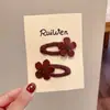 Pasadores de Flores Tejidos para Niños, Lindos Pasadores para Bebés, Nuevos Pasadores Femeninos de Otoño e Invierno Que No Dañan el Cabello, Pasadores y Accesorios para el Cabello