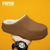 Zapatillas de Casa para Mujer con Textura 3D, Nuevo Modelo Otoño/Invierno, Versátiles, Súper Cálidas, Forradas de Felpa, Engrosadas, Antideslizantes, Impermeables