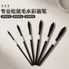 Set de Plumas de Acuarela con Puntas Redondas y Biseladas, Alta Capacidad de Agua, Buena Absorción de Agua, Herramientas de Arte para Pintura a Mano con Gouache y Acrílico