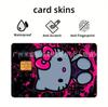 Adesivo para Cartão de Crédito Sanrio Desenho Animado Cartão de Ônibus Cartão de Metrô Cartão de Refeição Cartão Bancário Adesivo Móvel Impermeável Adesivo