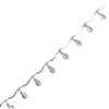 Corrente Artesanal de Aço Inoxidável Coração de Pêssego Cruz Concha Pulseira Aço Titânio Tornozeleira DIY Corrente de Cintura Colar com Franja Atacado