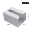 Caja de pañuelos adhesiva sin perforaciones ni marcas, soporte de toallas de papel para montaje en pared, caja de pañuelos de papel multifuncional de plástico, creativa y sencilla