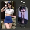 Lencería Sexy, Uniforme Sexy de Azafata Secretaria, Traje de Tentación, Citas en Pareja, No Necesita Quitarse la Camisa Ajustada 6040