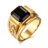 Deseo caliente nuevo joyería transfronteriza moda anillo retro hombres oro anillo de diamantes al por mayor