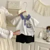 Conjunto de Dos Piezas de Manga Corta de Verano para Bebé, Atuendo de Verano para Bebé Niño, Traje de Algodón Puro, Súper Lindo y Tierno, Ropa Delgada de Verano para Niños