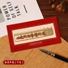 Marcador de texto regla metálica estilo chino clásico de alta gama exquisito inspirador cultural y creativo recuerdo regalo práctico personalización