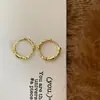 Pendientes de Aro Irregulares Únicos de Alta Gama Estilo Ins para Mujer Moda Minimalista Personalidad Pendientes de Moda