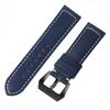 Para Samsung Watch 4 Watch 3 Huawei GT3 Correa de piel de vaca esmerilada Jiaming Venu Correa de cuero de caballo loco