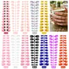 Caja de Set de Puntas para Uñas Manicura Sólida Color Mate con Brillo Estilo Francés de 288 Piezas, el Más Vendido de Amazon
