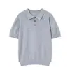 Fábrica de Origen Estilo Urbano Texturizado Simple Estilo Maduro Color Sólido Camisa Polo de Manga Corta Moderna para Hombre Casual Top con Cuello para Pareja