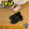 Sapatos Mary Jane Estilo Doce Francês Feminino 2026 Novo Tira Única com Laço Salto Grosso Baixo Estilo Fada Versátil