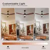 Luz de ventilador de techo nuevo modelo, estilo minimalista nórdico, adecuada para estudio, uso doméstico, sala de estar, comedor, dormitorio, ventilador de aspas rectas de frecuencia variable integrado