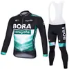 Traje de Mono de Ciclismo de Manga Larga Tour De France para Hombres y Mujeres Primavera y Otoño Transpirable Versión de Equipo de Carretera Ropa de Ciclismo al por Mayor