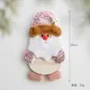 Colgante de muñeco de Santa Claus transfronterizo DIY Muñeco de nieve de tela Muñeco para decoración de árbol de Navidad Colgante de muñeco