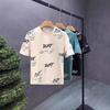 Camiseta de manga curta masculina verão 2025 nova marca de moda ins impressão completa ajuste fino gola redonda meia manga camiseta masculina roupas superiores