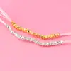 Prata Feita à Mão Mini Prata Quebrada Contas Assimétricas Extremamente Finas Acessórios DIY Pulseira Colar de Prata S925 Material Feminino