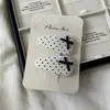 Nuevo Pasador de Pelo de Lunares con Lazo Estilo Coreano para Niñas con Flequillo Lateral Roto Par de Pinzas Laterales de Tela Accesorios para el Cabello para Niños