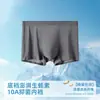 Ropa Interior Masculina de Seda de Hielo, Ropa Interior Fina de Verano Sin Costuras, Calzoncillos Bóxer Transpirables Antibacterianos de Seda de Hielo para Hombre Talla Grande