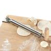 Rodillo de Acero Inoxidable Giratorio para Uso Doméstico en Horneado y Laminado, Herramientas de Pastelería para Cocina Comercial, Rodillo para Masa de Empanadillas
