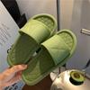 Celebridade da Internet Instagram Moda Bathing Sandals Uso Doméstico Interno Cor Pura Simples Antiderrapante Verão Feminino Calçado Externo Chinelos de Solado Macio