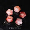 Borracha Natural Flor Lua Cubo de Açúcar Cristal Acessórios Colar Pulseira Joias Pingente de Pedra Natural Pixiu Pronto para Venda