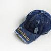Gorra de Béisbol Lavada con Agujeros Estilo Coreano Primavera, Ala Corta, Personalizada para Mujer, Ala Cortada a la Mitad para Hombre