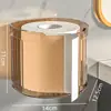 Caixa de Rolo de Papel Toalha Caixa de Armazenamento de Rolo de Papel para Rosto Montada na Parede Tubo de Papel em Rolo Criativo para Casa Caixa de Papel Multifuncional Acessível para Sala de Estar