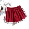 Pantalones cortos deportivos de tres puntos para mujer, pantalones de playa de verano transfronterizos, pantalones casuales para el hogar, pantalones cortos de cintura elástica para estudiantes, venta al por mayor