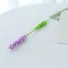 Flores Artificiales Terminadas, Flores Hechas a Mano, Ramos de Lavanda Caseros Tejidos de Lana, Anturio de Lana Tejido a Crochet Flores Tejidas Terminadas