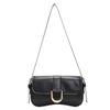 Novedad 2025 bolso baguette moda retro para mujer bolso de hombro cruzado para el trabajo costura texturizada bolso de mujer simple y moderno